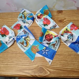 Mexican Loteria Large Hair Bows
